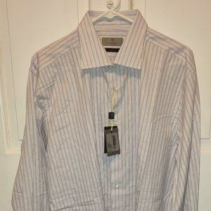 Canali Exclusive Men's Long Dress Shirt Size 44 - Made in Italy